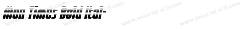 Mon Times Bold Ital字体转换